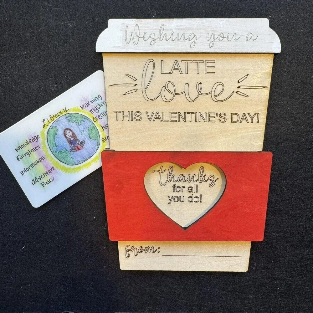 Gift Card Holder Valentine's Day - Teacher, Assistant, Employee 